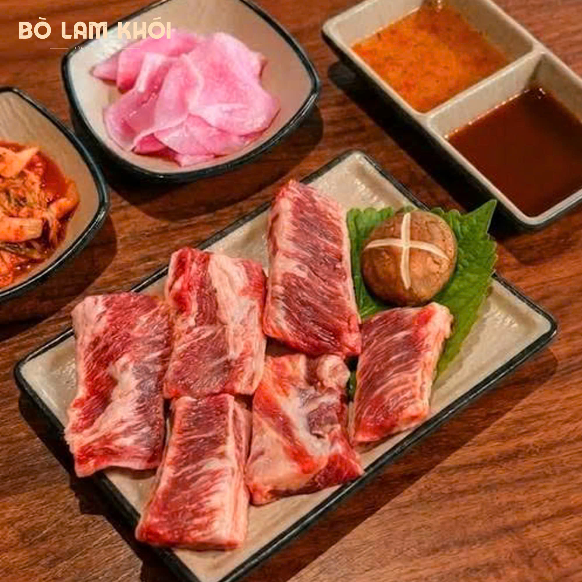 Sườn bò nướng vàng